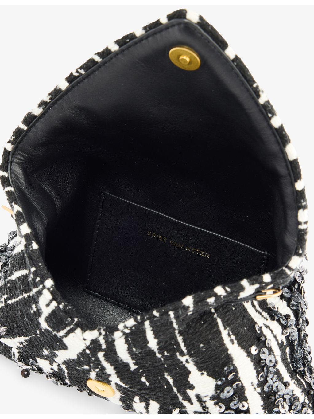 Embellished Envelope Woven Shoulder Bag - 6