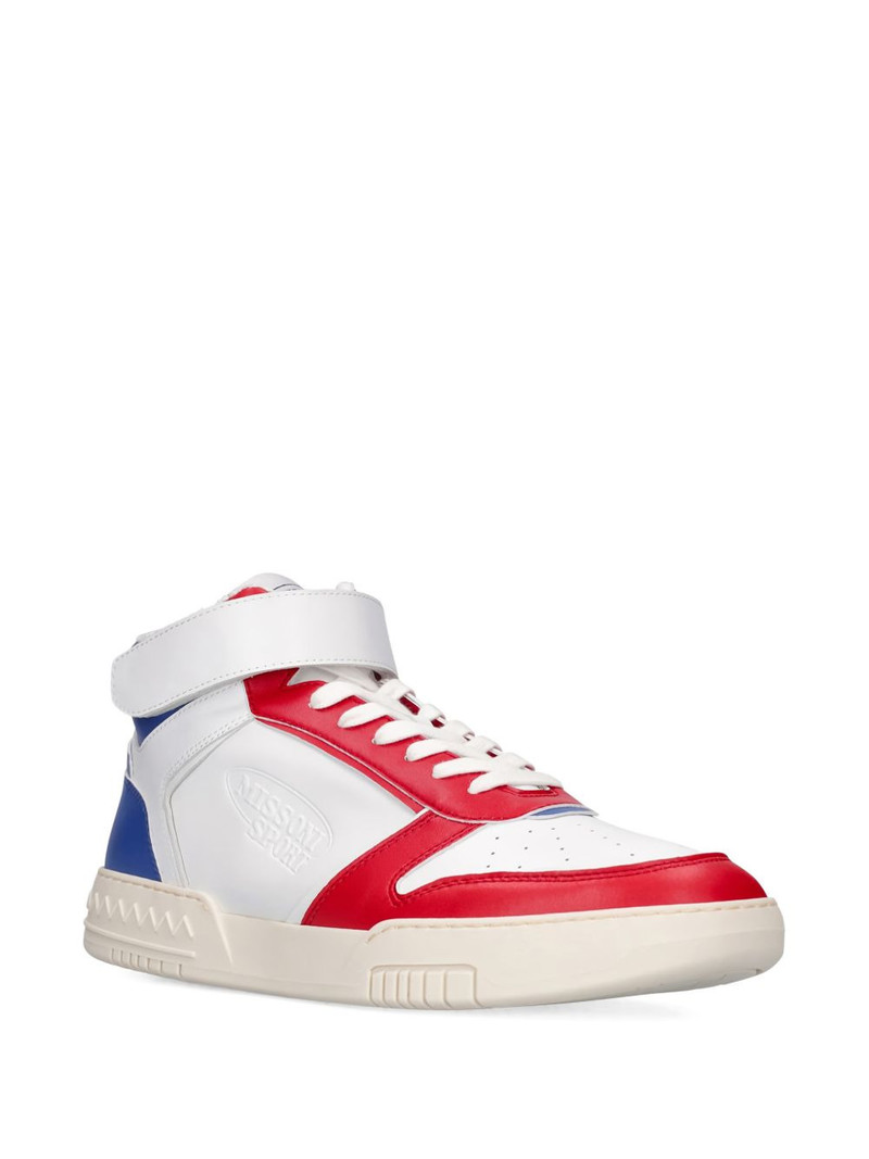 Missoni lace-up high-top sneakers outlook