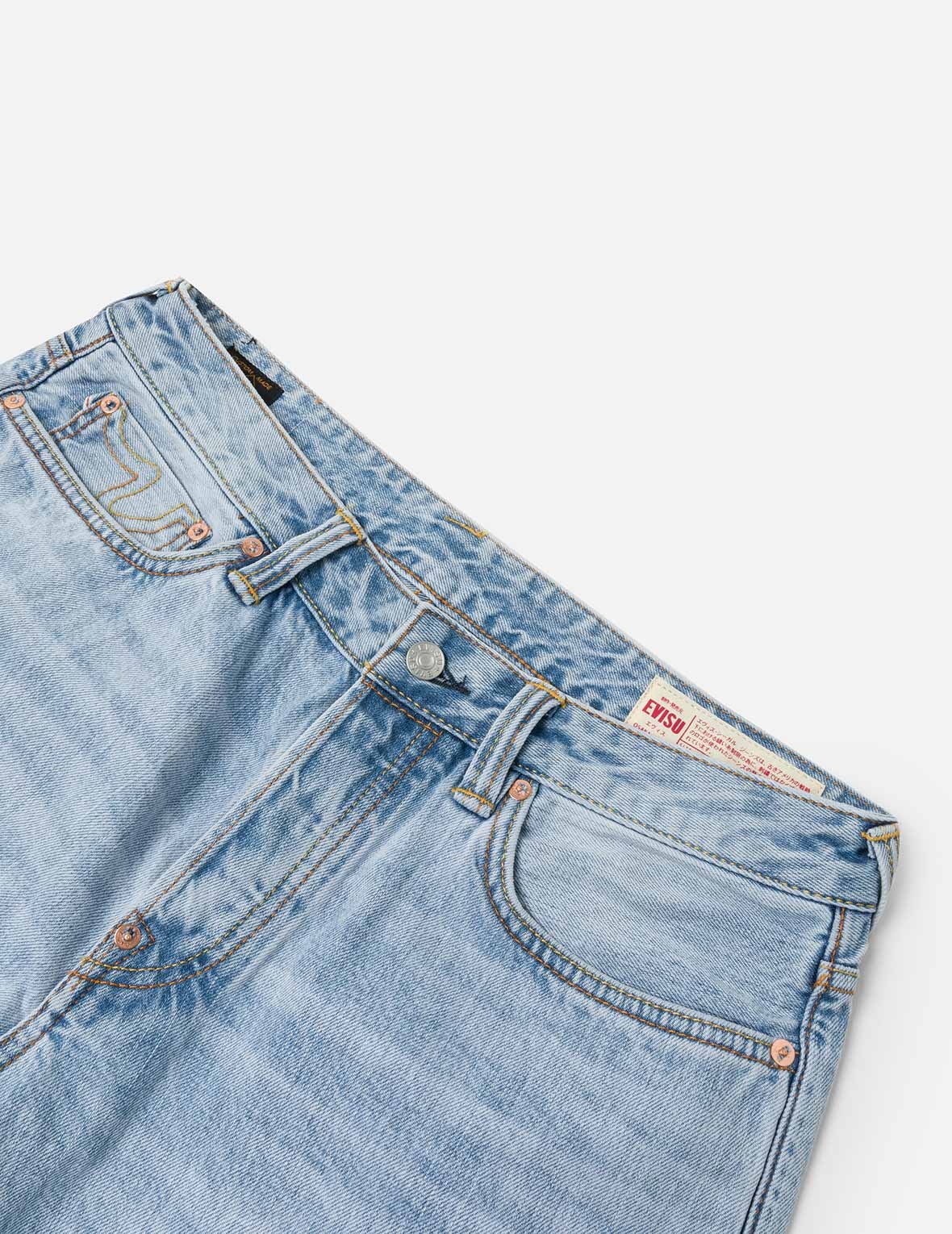 Graffiti-Style Daicock Print Carrot Fit Jeans #2017 - 8