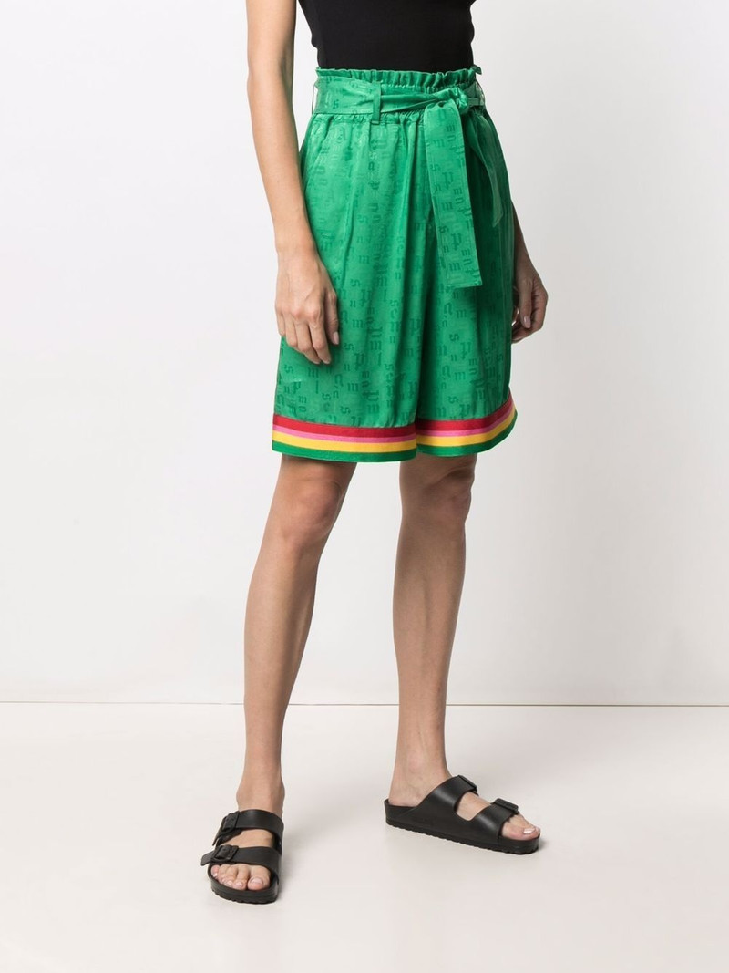 logo-print high-waisted shorts 3