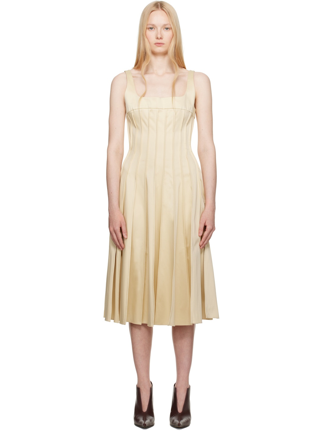 Yellow Amalia Midi Dress - 1