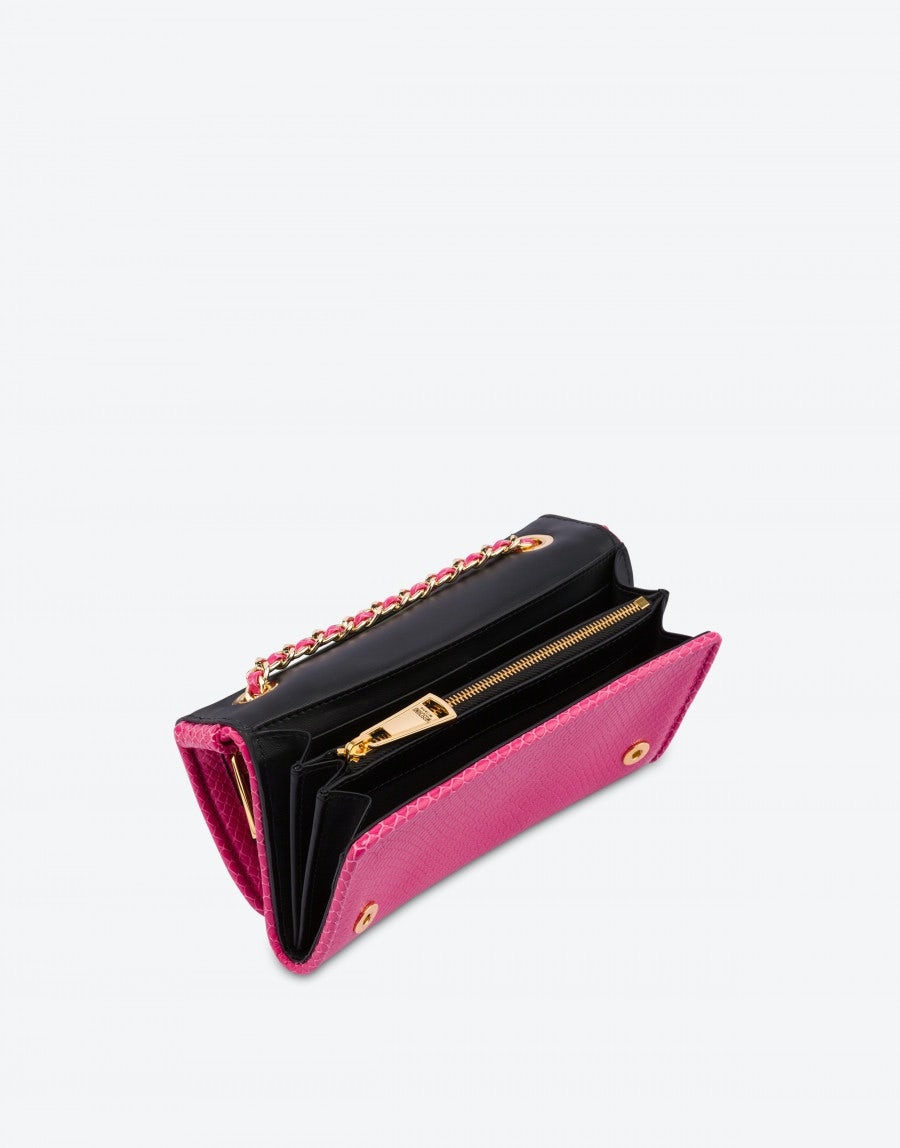 MINI BIKER BAG WITH PYTHON PRINT - 3