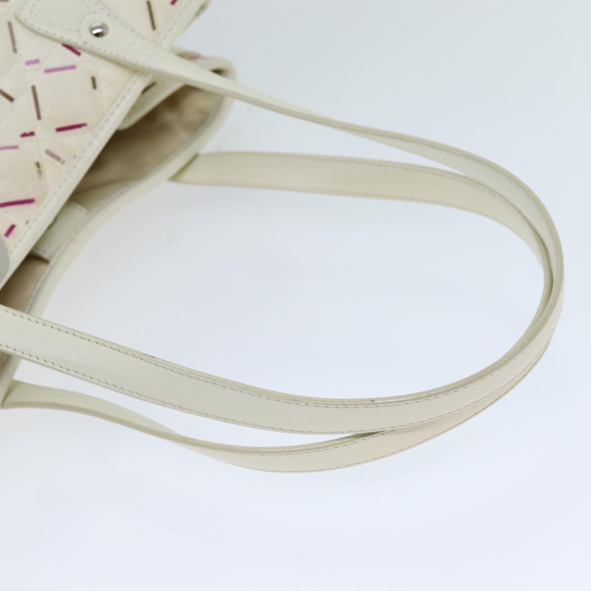 DIOR Lady Dior Canage Tote Bag Coated Canvas White - 7