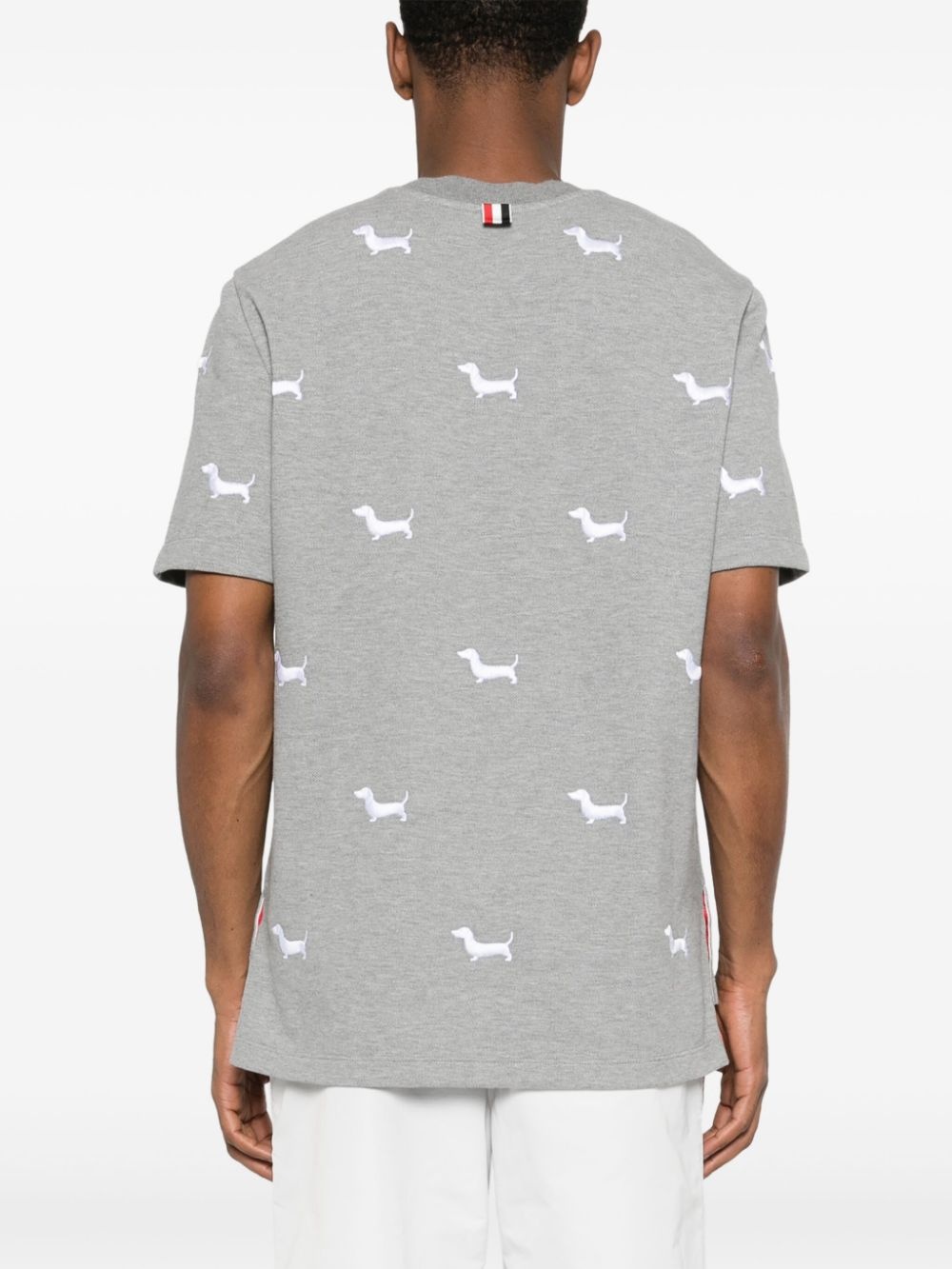 dog-embroidery T-shirt - 4