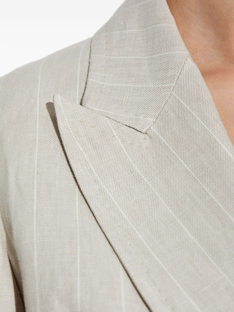 Gerla pinstripe double-breasted blazer 5