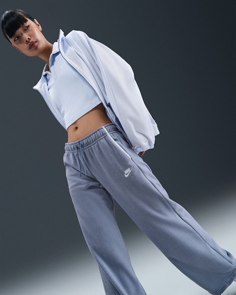 Nike Sportswear Club Fleece Women's Mid-Rise Wide-Leg Cozy Pants 5