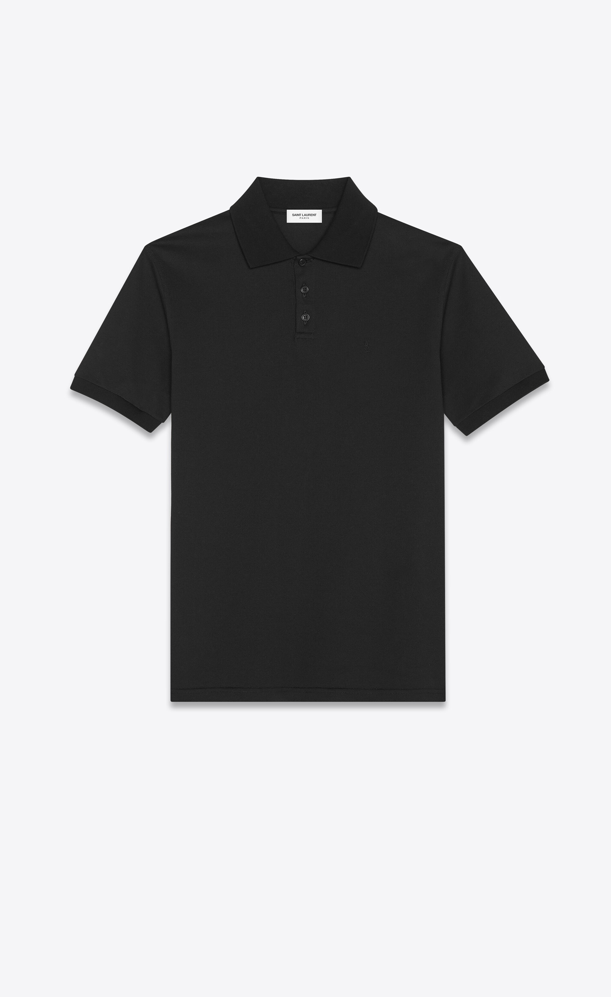 monogram polo shirt in cotton piqué - 1