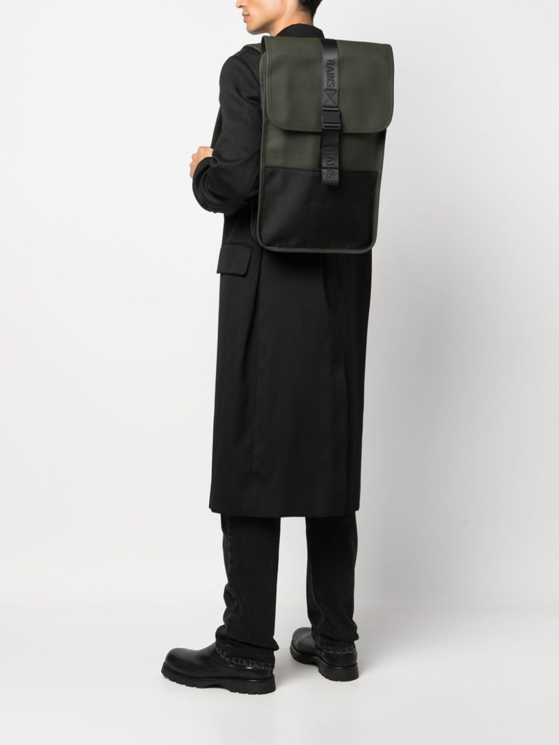 RAINS Trails logo-debossed backpack outlook