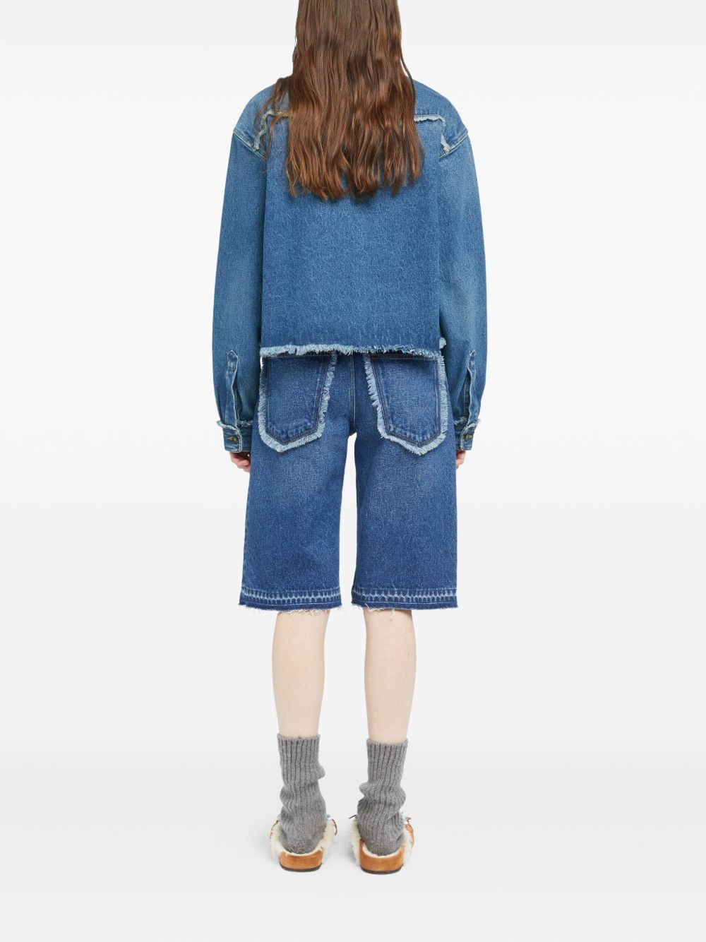 Pacific Roads frayed-hem denim shirt - 4