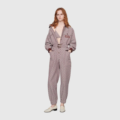 GUCCI Gucci 100 GG canvas jumpsuit outlook