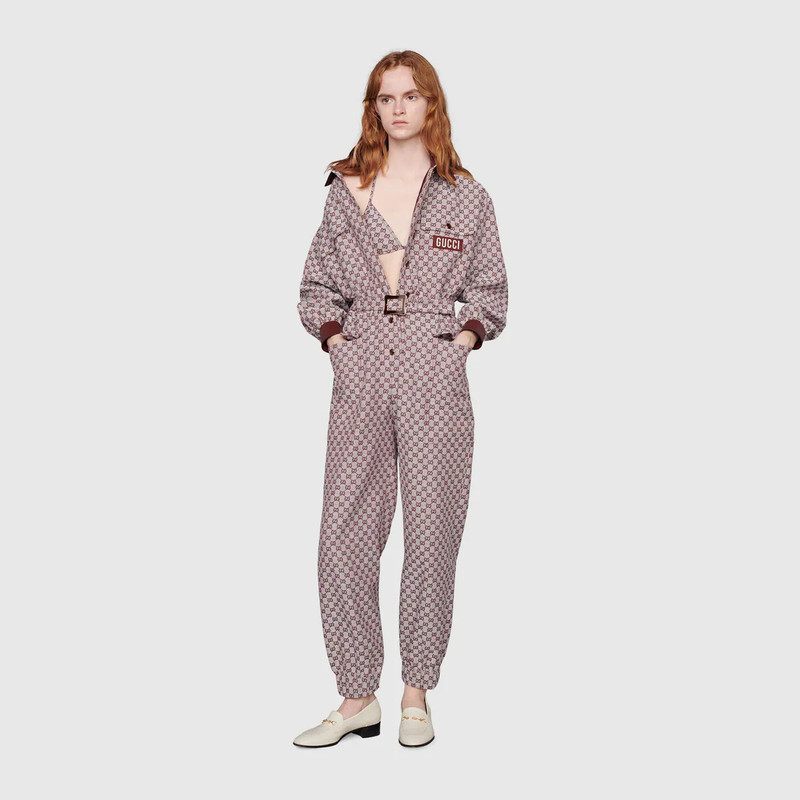 GUCCI Gucci 100 GG canvas jumpsuit outlook