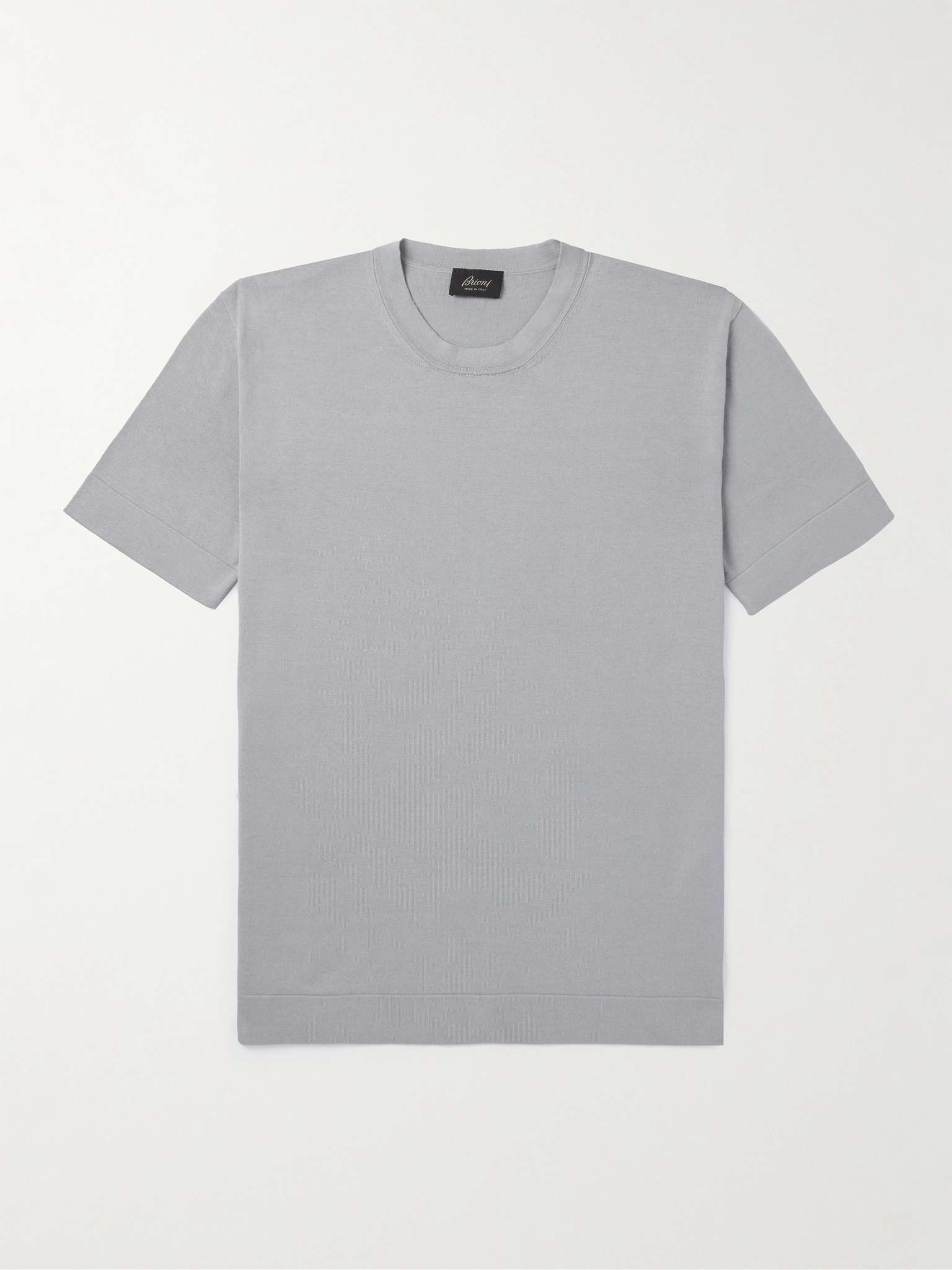 Cotton and Silk-Blend T-Shirt - 1