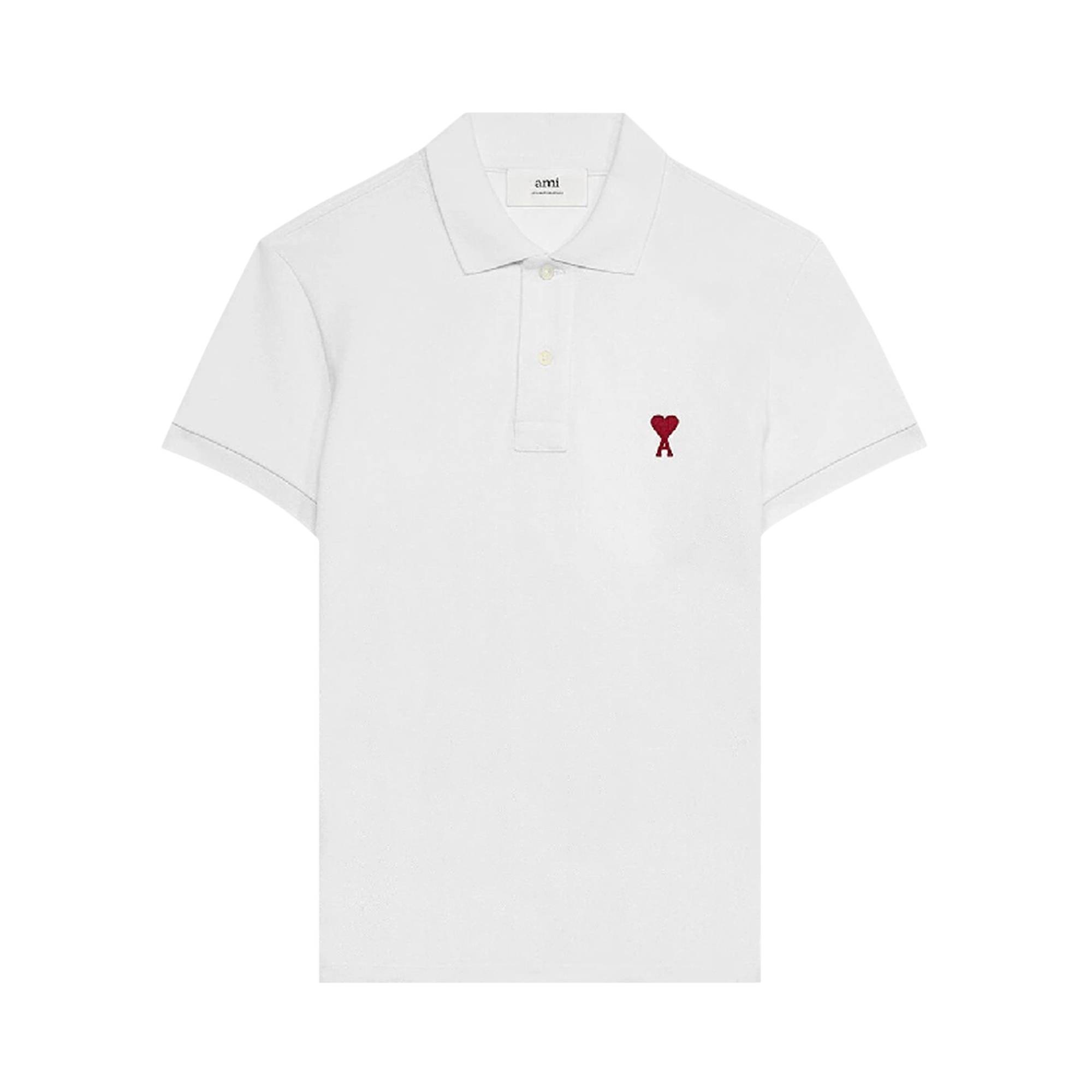 Ami ADC Polo Shirt 'White' - 1