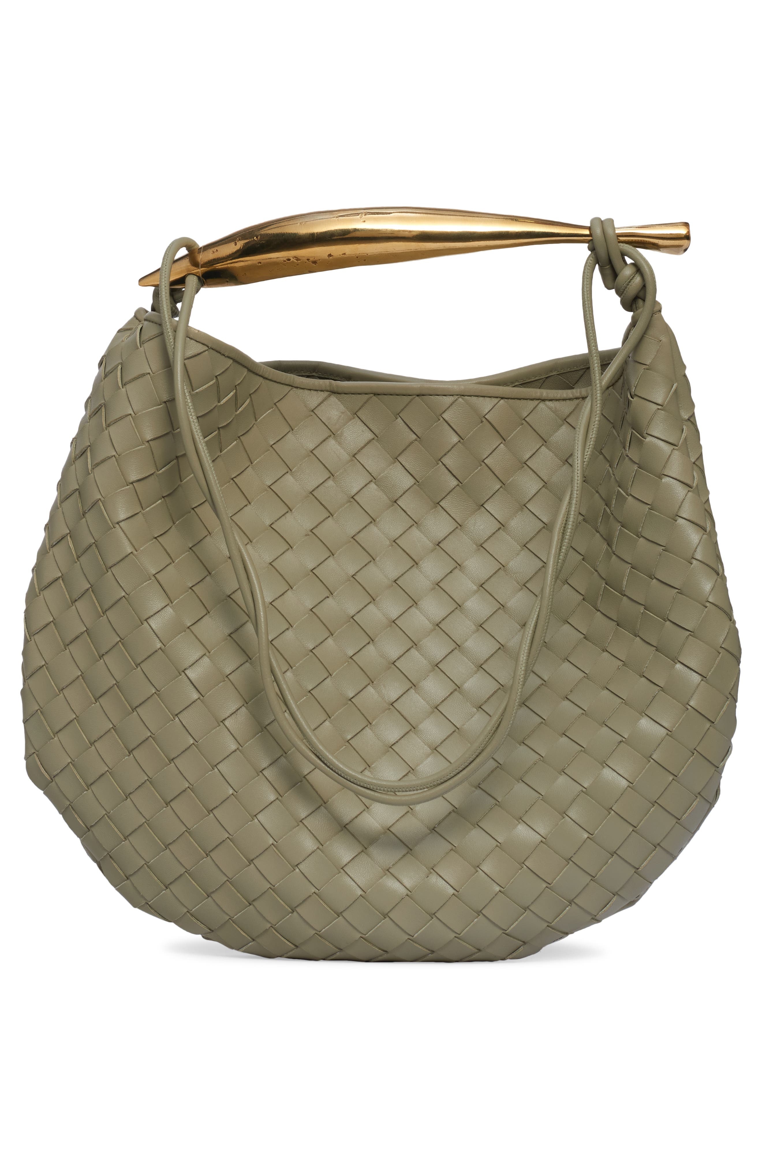 Sardine Intrecciato Leather Top Handle Bag - 3