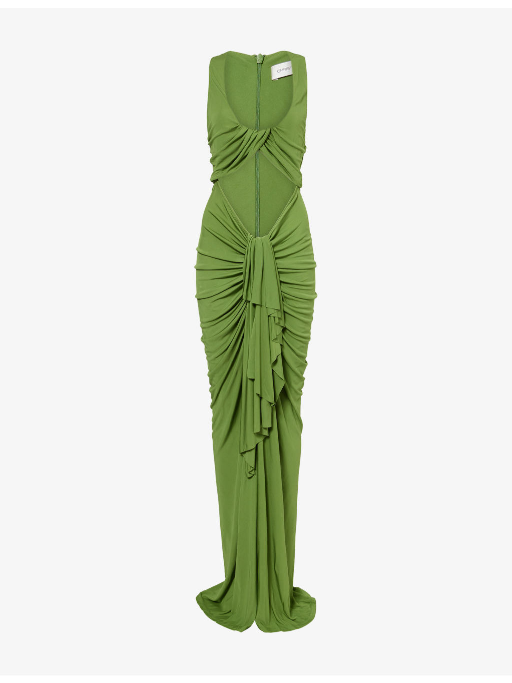 Vivenda Drape-Front Jersey Maxi Dress - 1