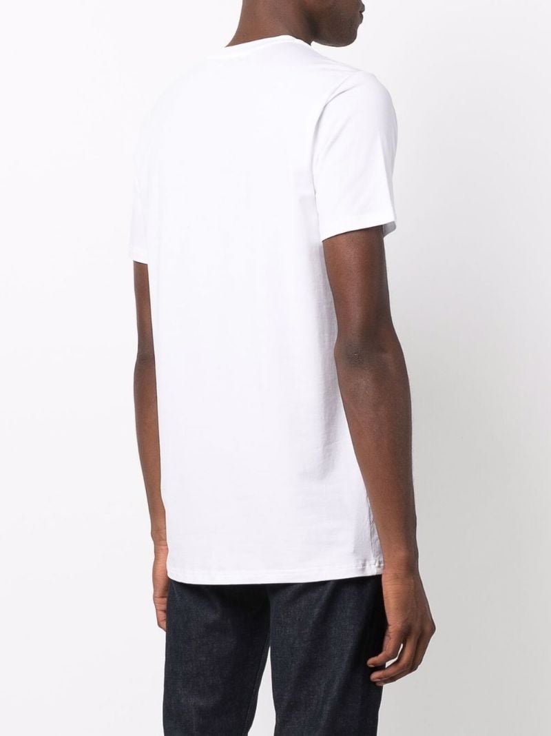 V-neck fitted T-shirt - 4