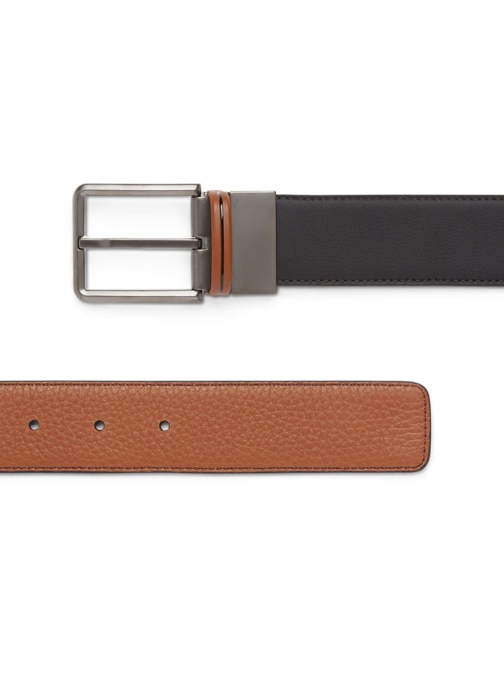 reversible leather belt - 2