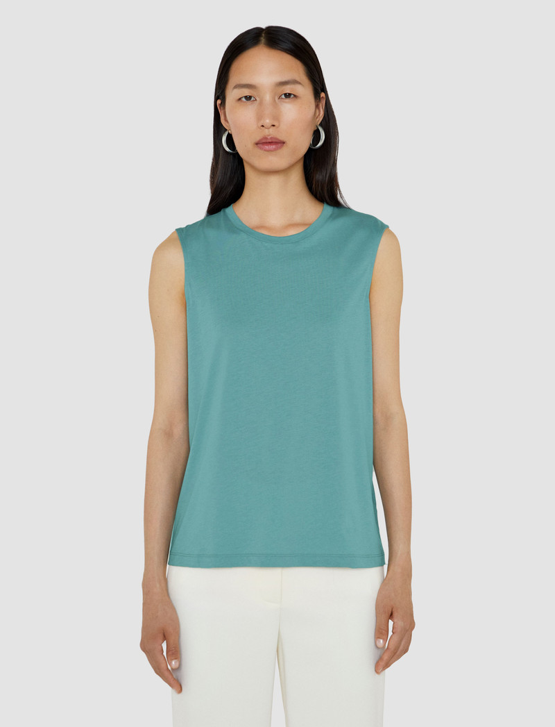 JOSEPH Cotton Silk Jersey Tank Top outlook