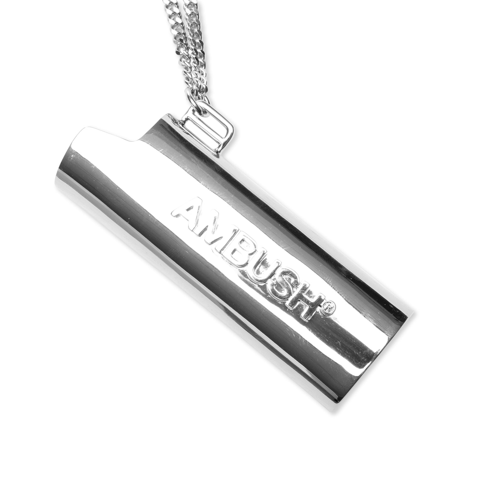 AMBUSH LOGO LIGHTER CASE NECKLACE - SILVER - 2
