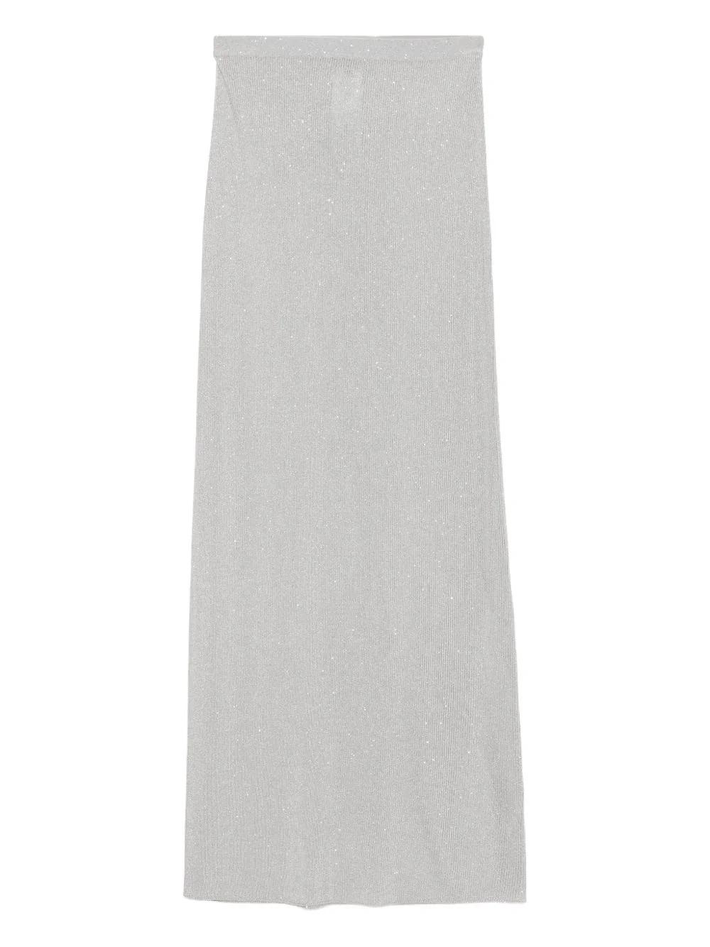sequin-embellished ribbed skirt - 1