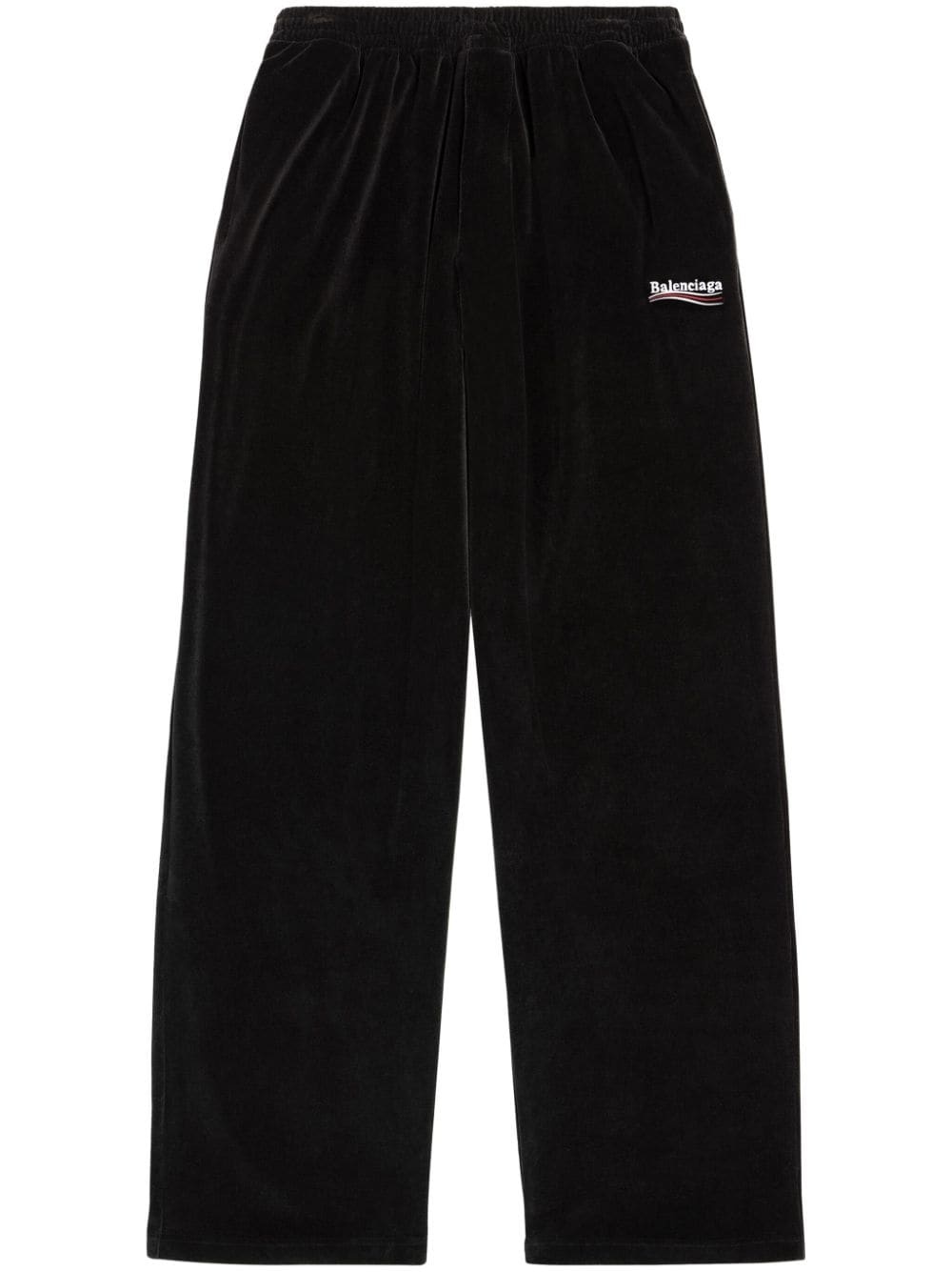 logo-embroidered track pants - 1