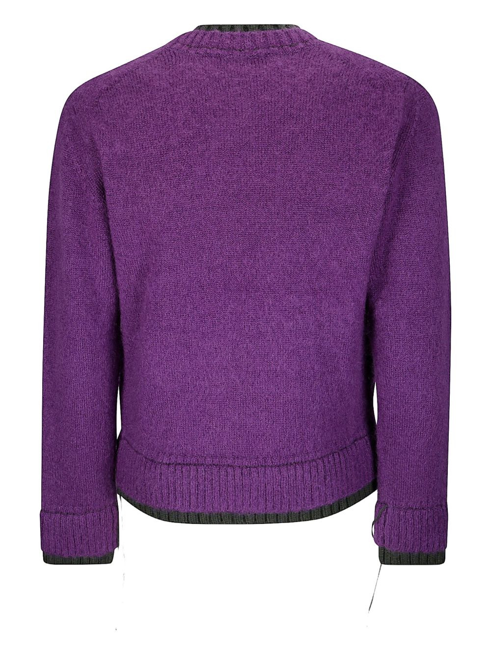 double-ribbed wool knit sweater - 2