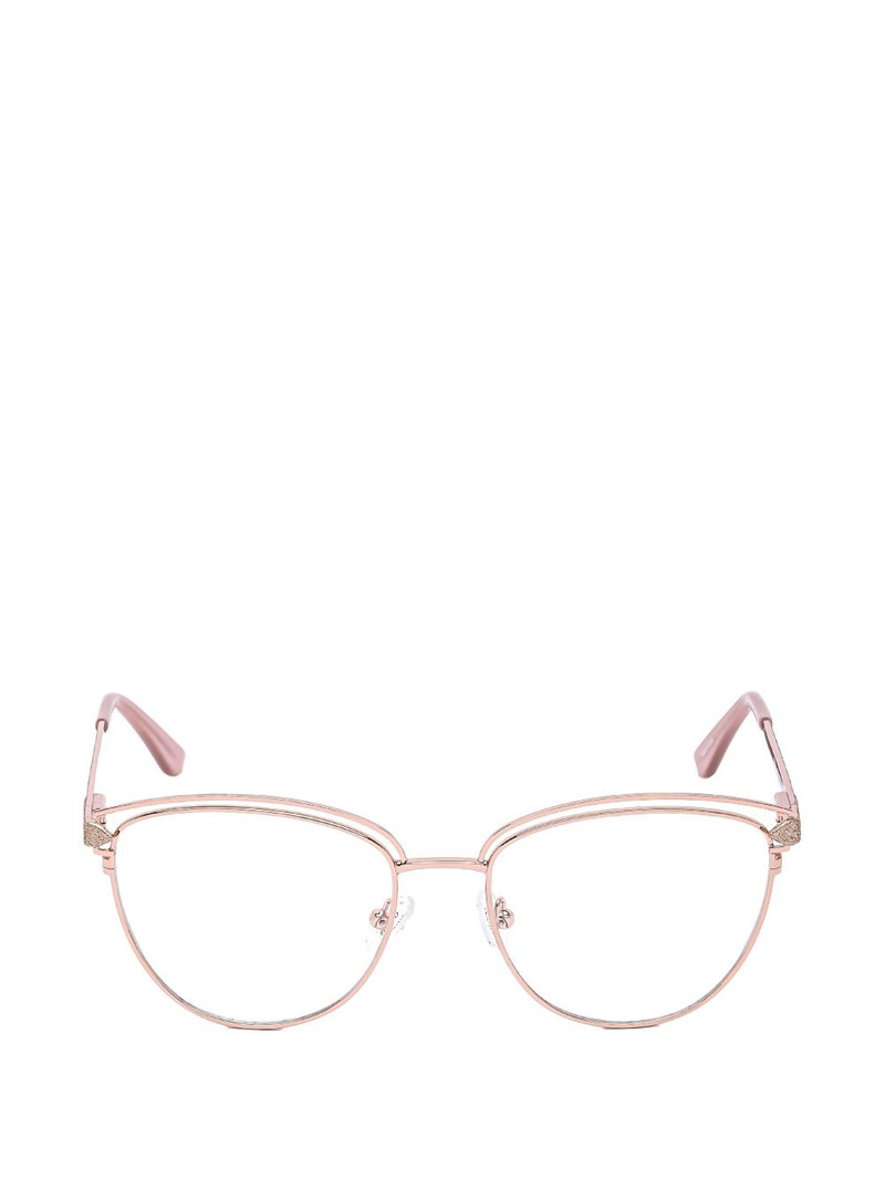 glitter-effect cat-eye glasses 1