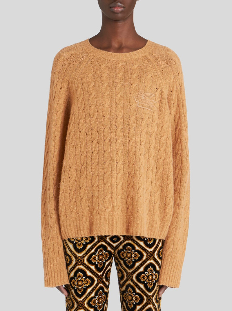 CASHMERE JUMPER WITH LOGO 2