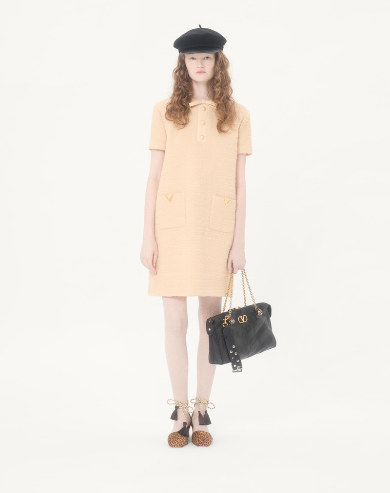 Valentino SHORT DRESS IN CURLY WOOL outlook