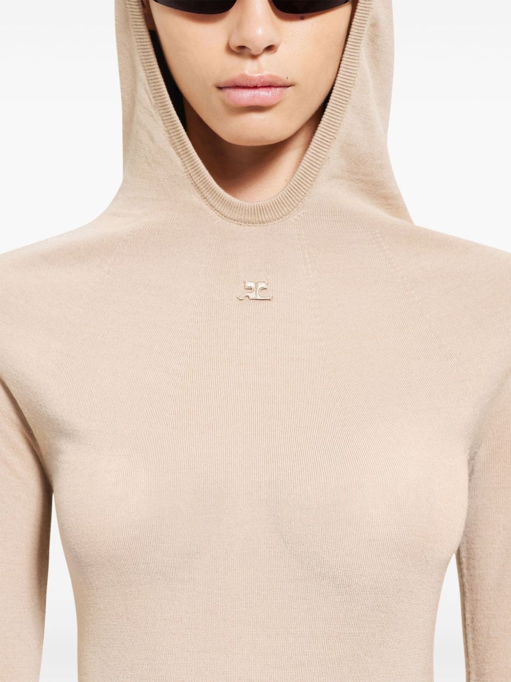 hooded knitted top - 5