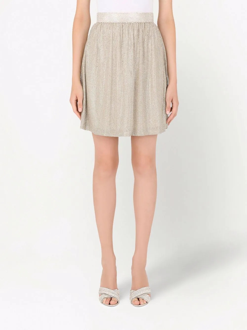crystal-embellished mini skirt - 3