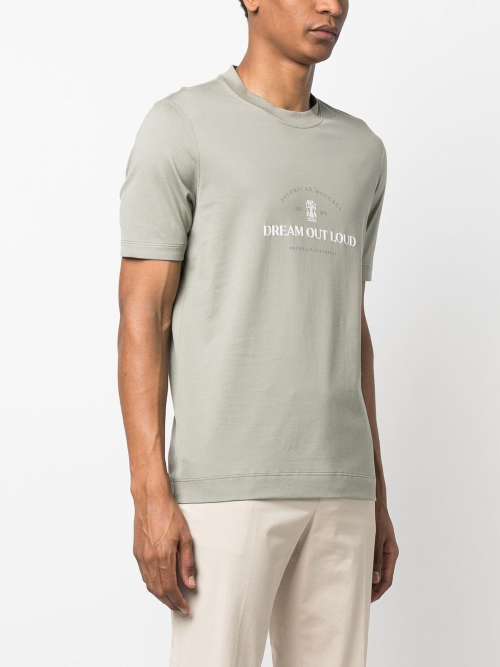 slogan-print cotton T-shirt - 3