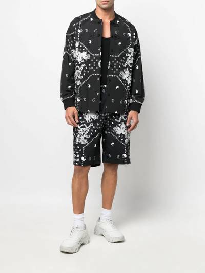 CLOT bandana-print detail bomber jacket outlook