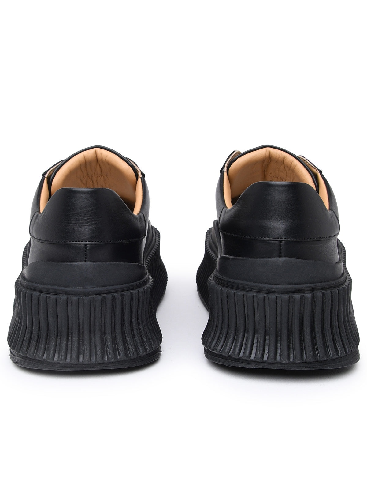 JIL SANDER Sneaker In Pelle Nera - 4