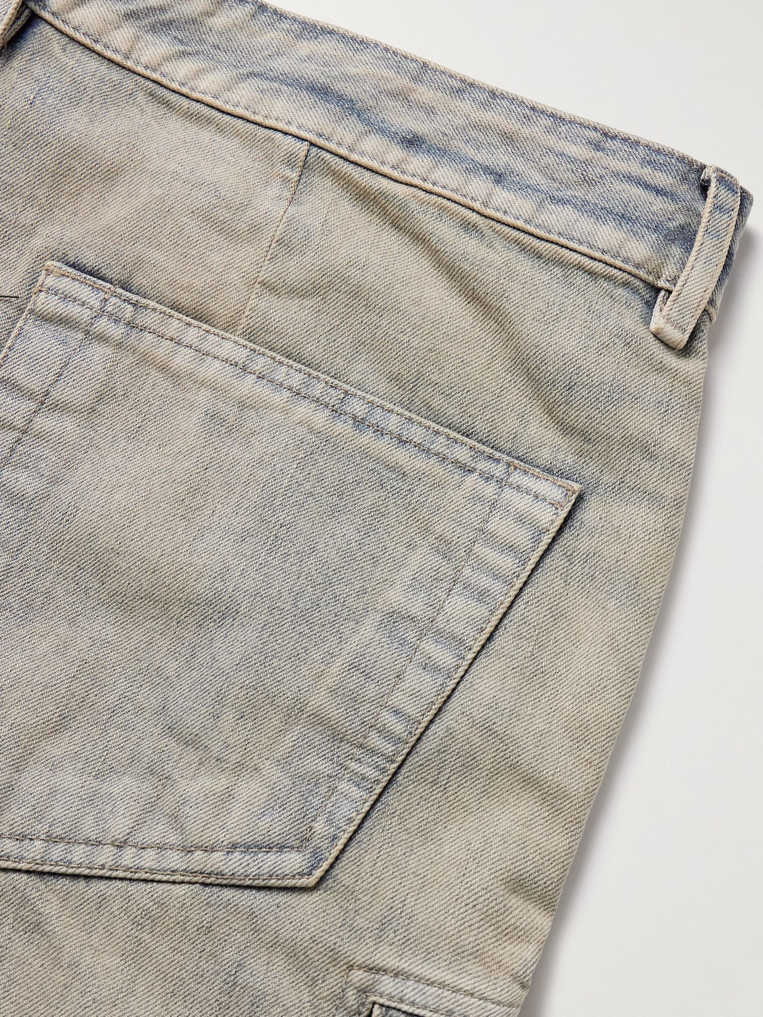 Straight-Leg Cargo Jeans Gray - 5