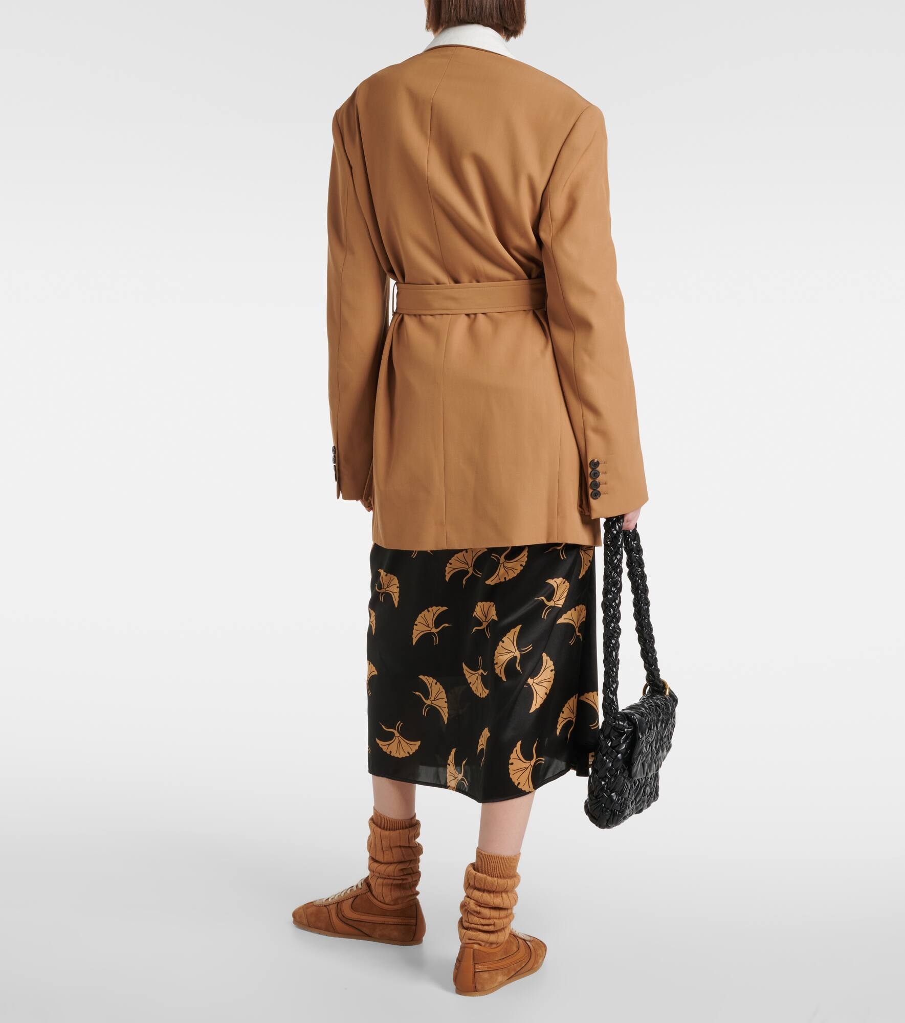 Double-breasted gabardine jacket - 3