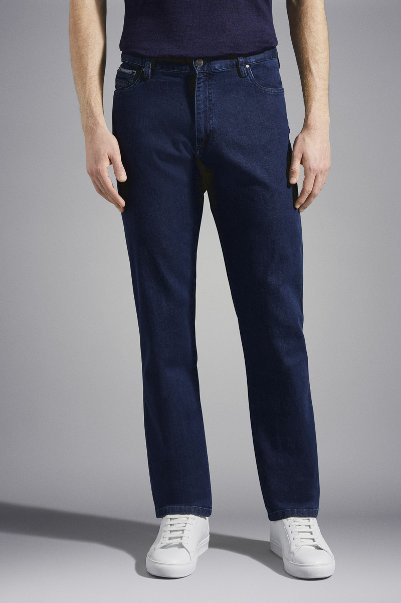 STRETCH COTTON DENIM JEANS 6