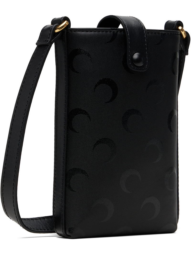 Marine Serre Black Moon Canvas Phone Holder outlook