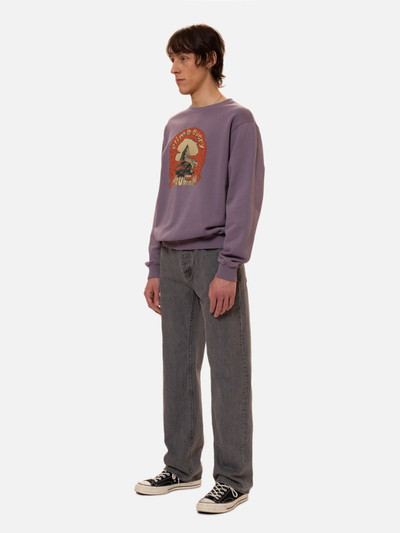 Nudie Jeans Lasse Sweater Every Mountain Lilac outlook