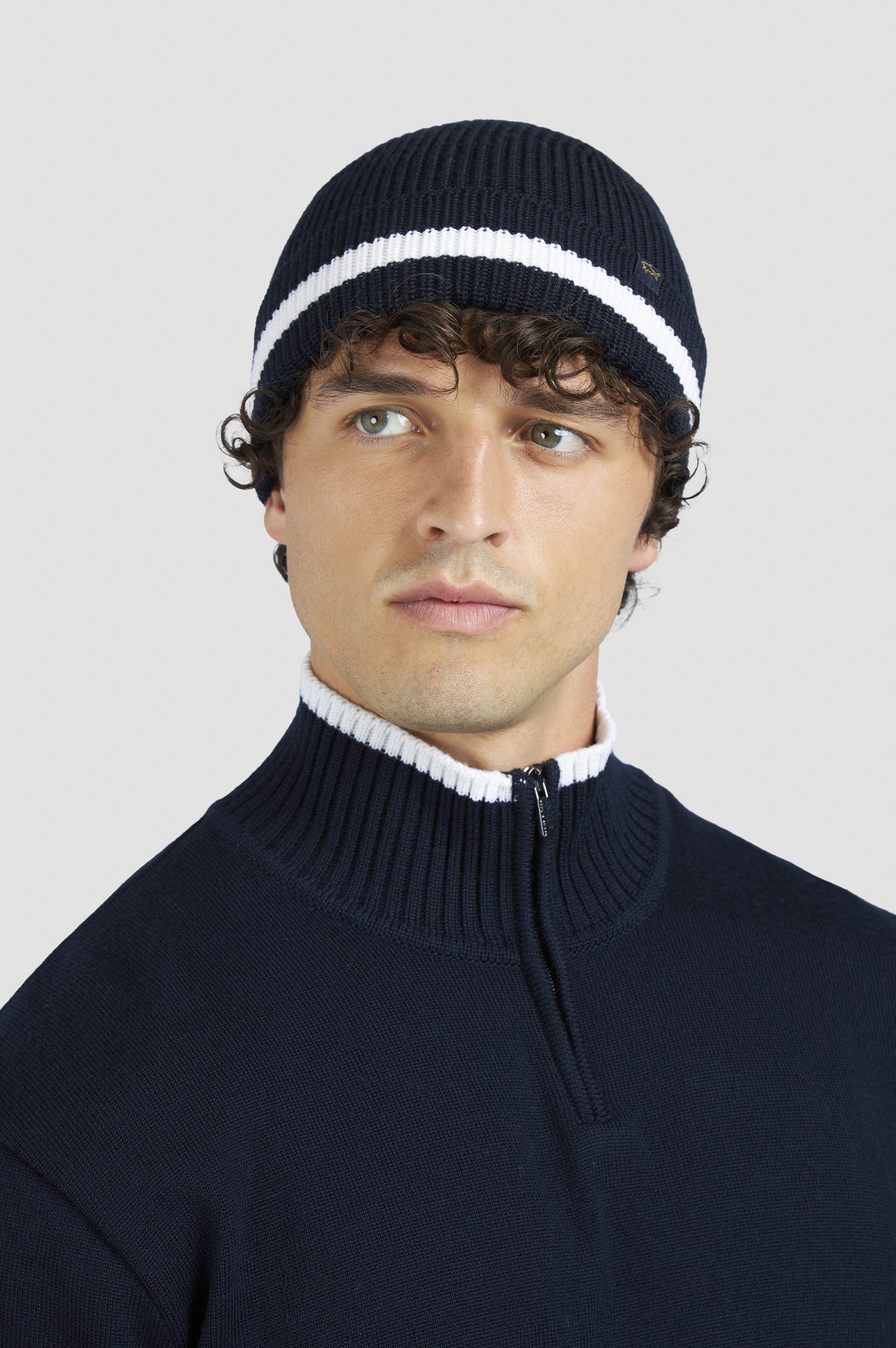 SOFT COOL TOUCH WOOL HALF ZIP SWEATER - 4