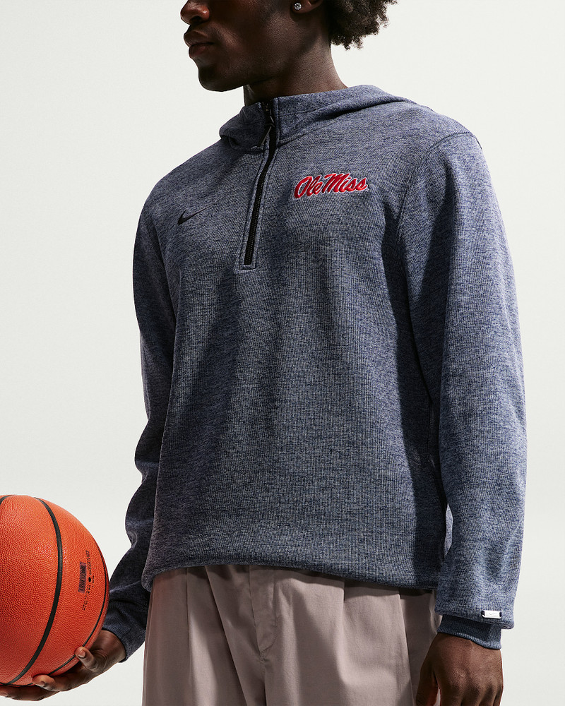 Ole Miss Rebels Nike NCAA Men's Basketball Coaches' Pullover Hoodie 3