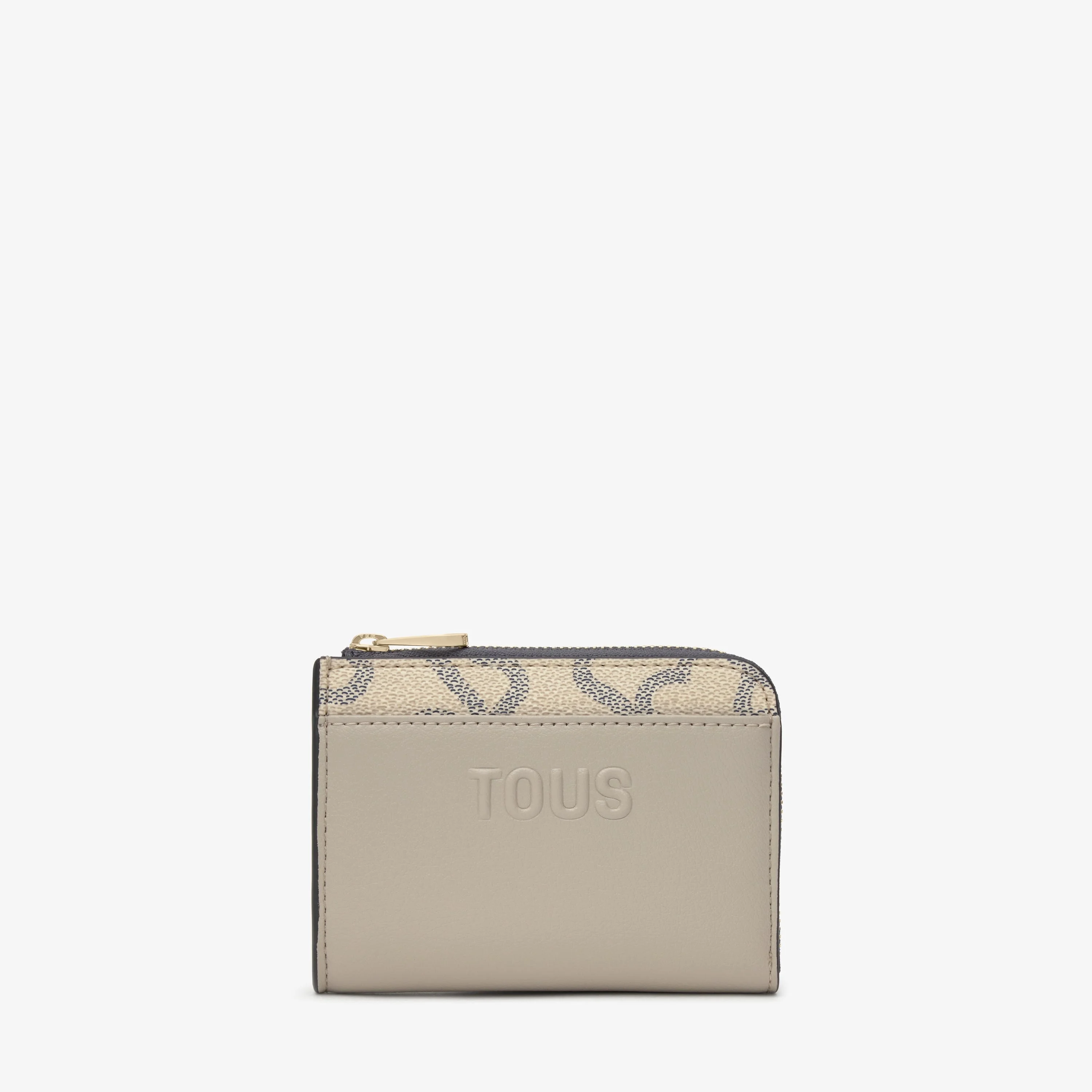 Taupe-colored Change purse-Cardholder TOUS Kaos Icon - 1