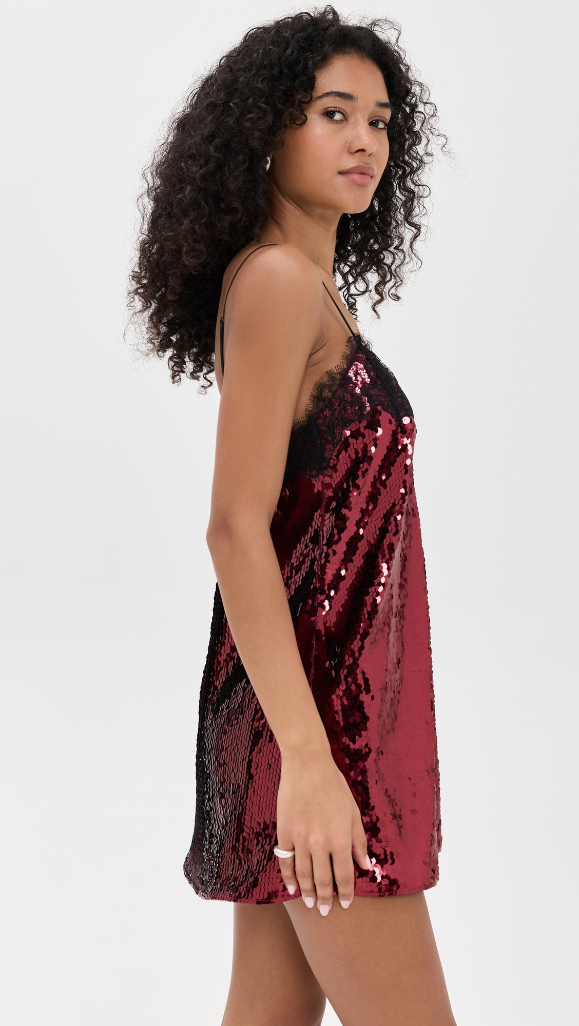 Olive Sequin Dress - 3