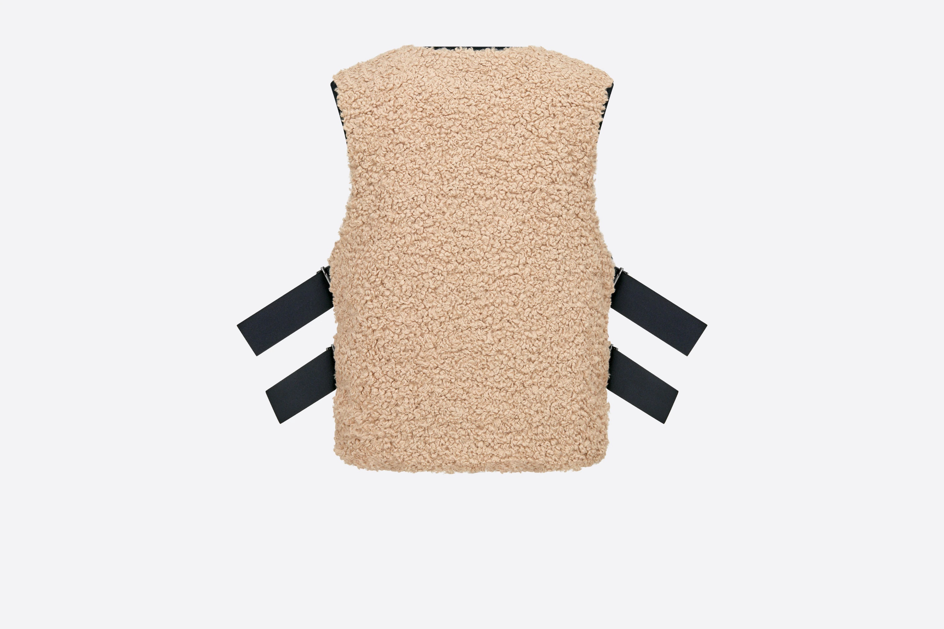 Macrocannage Reversible Sleeveless Vest - 2