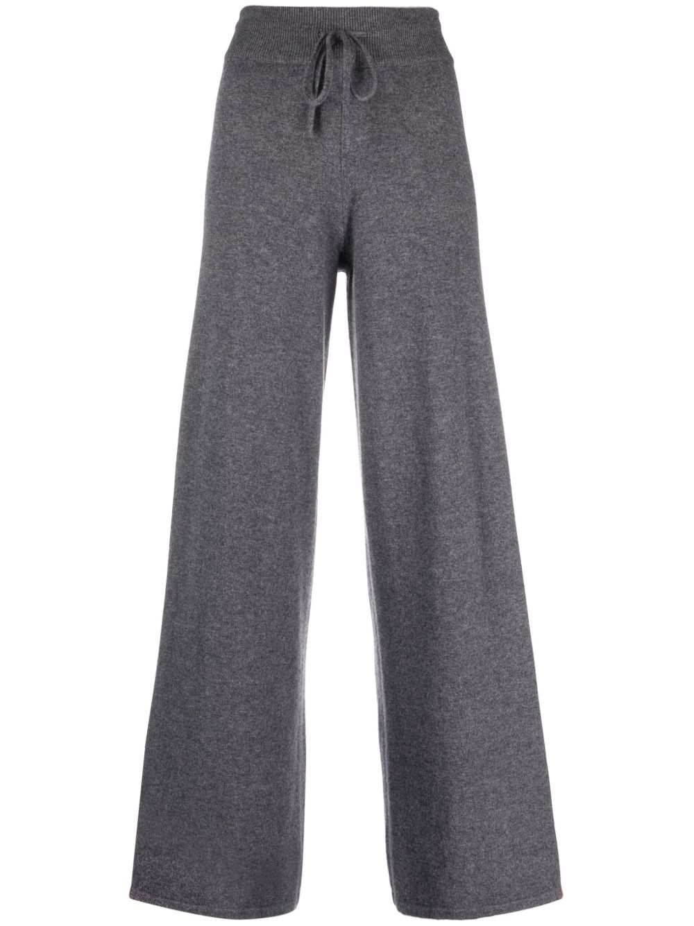 high-rise cashmere trousers - 1