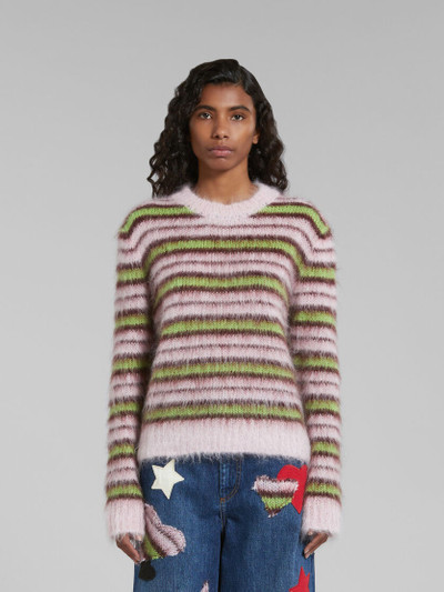 Marni STRIPES MOHAIR AND WOOL SWEATER outlook