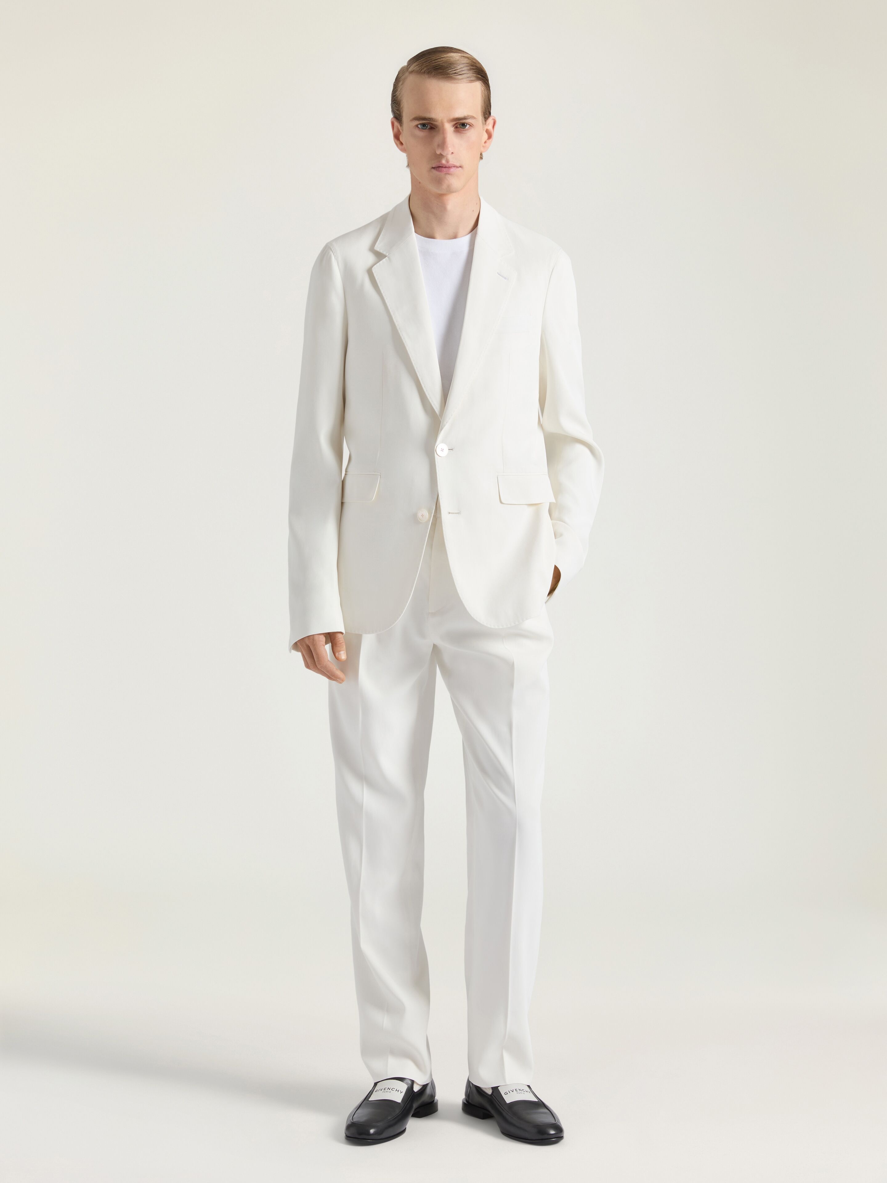 UNCONSTRUCTED JACKET IN COTTON - 2