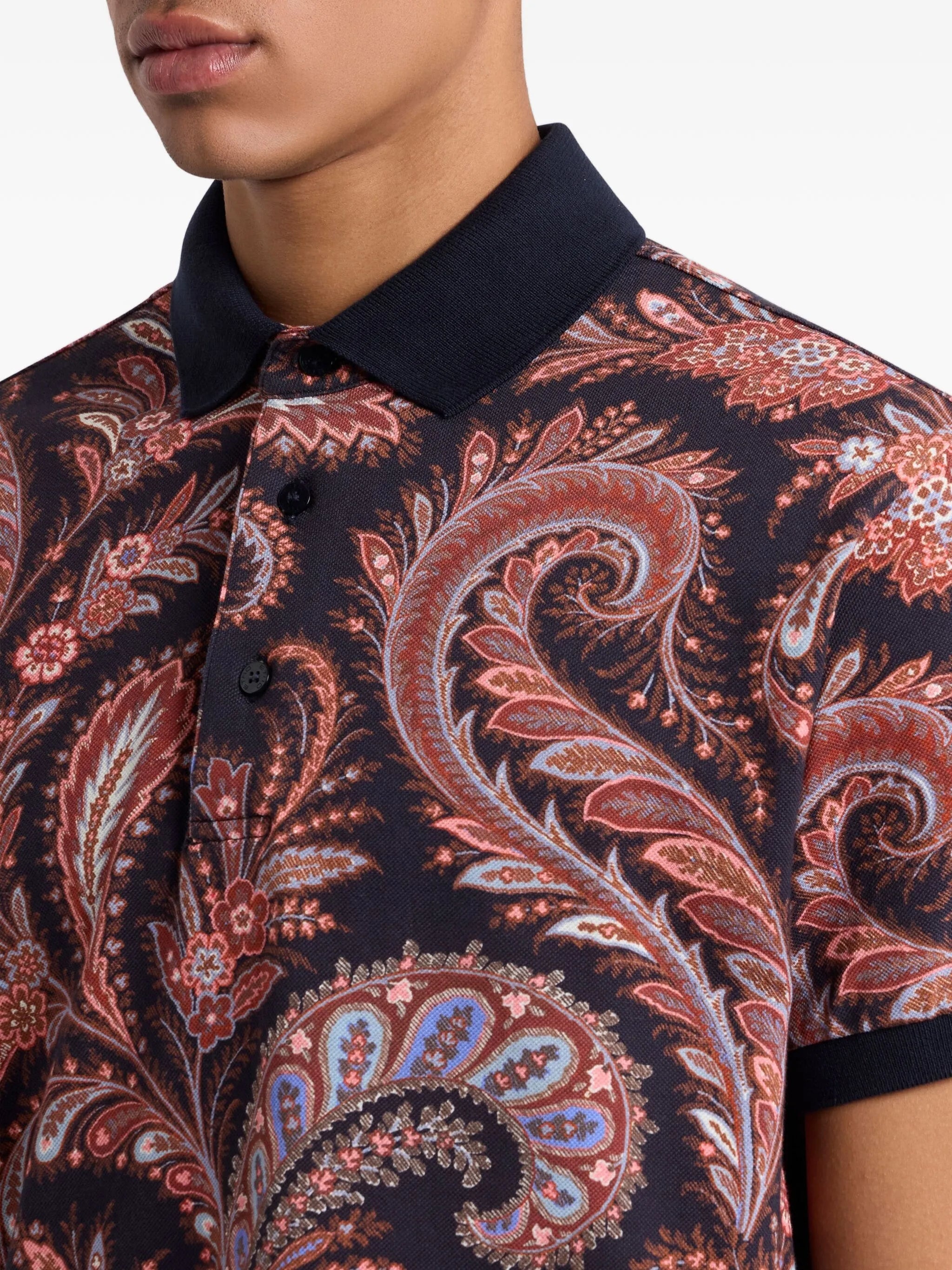 Paisley-print Cotton Polo Shirt - 5