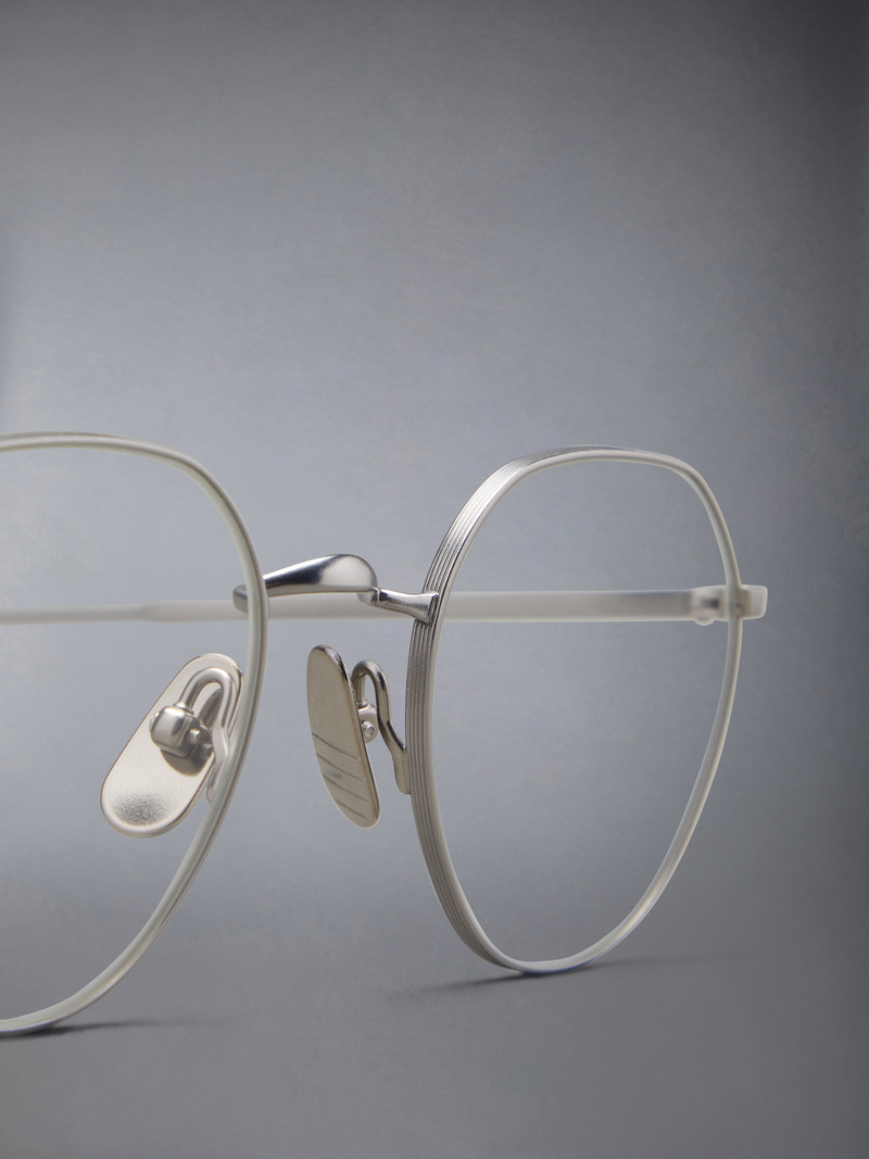 Titanium Round Eyeglasses 7