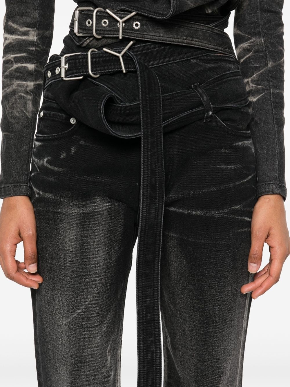 wrap belt jeans - 5